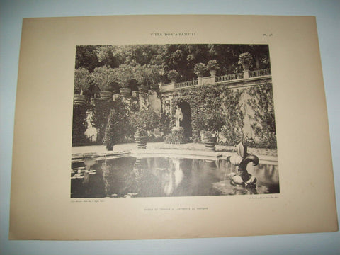 Lamina 1166: VILLA DORIA-PAMFILI. VASQUE ET TERRASSE