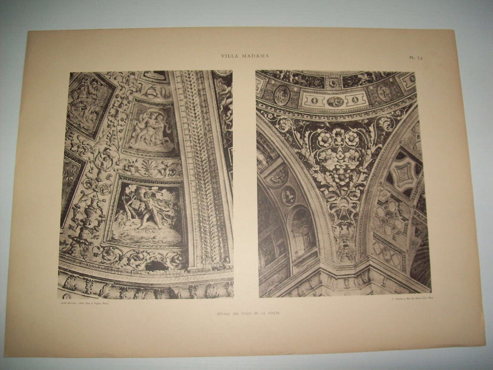Lamina 1174: VILLA MADAMA. DETAILS DES STUCS DE LA VOÛTE