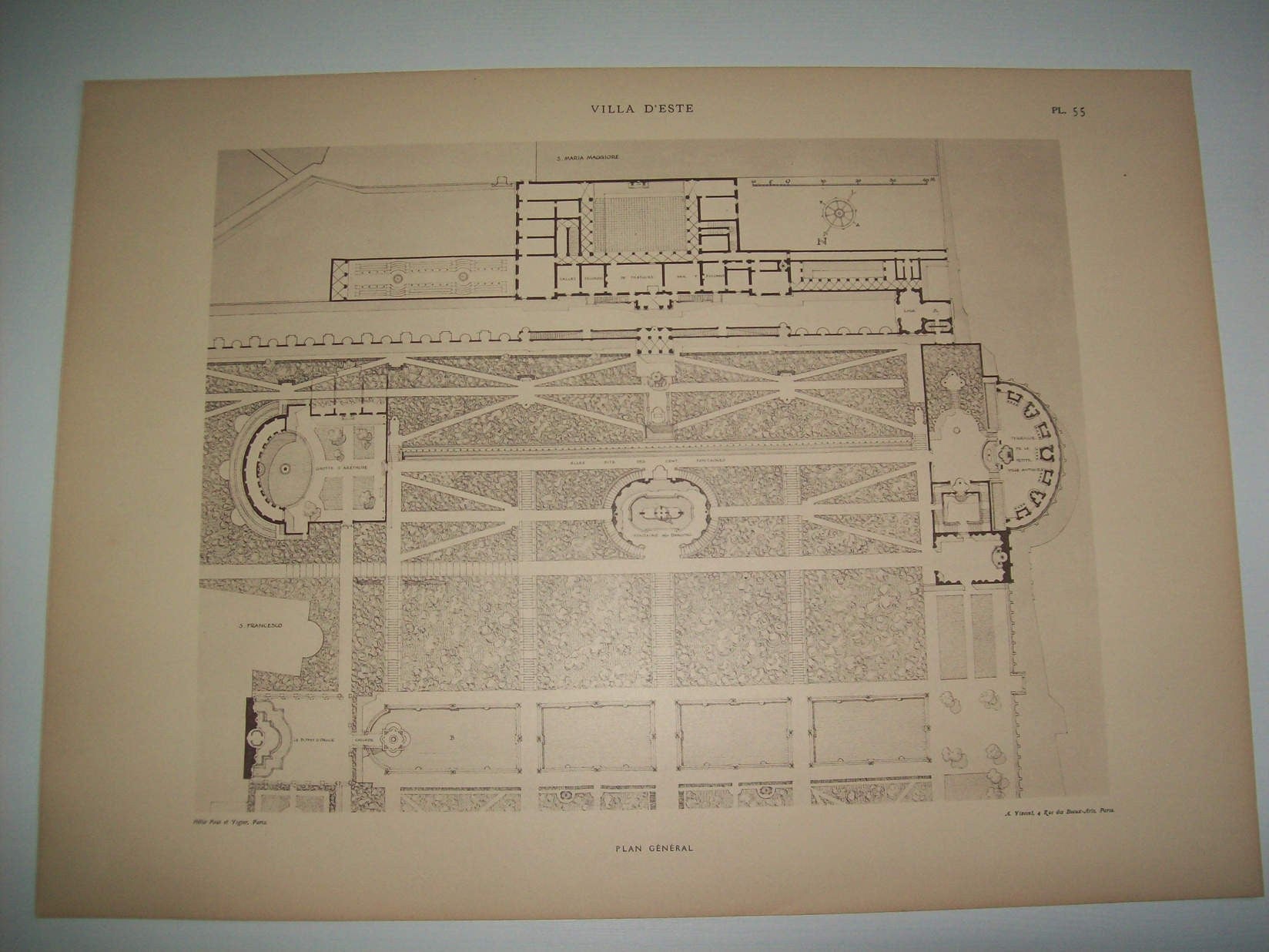 Lamina 1175: VILLA DESTE (TIVOLI). PLAN GENERAL
