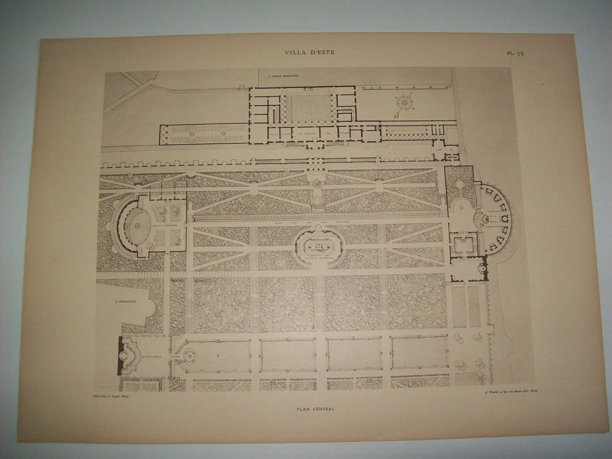 Lamina 1175: VILLA DESTE (TIVOLI). PLAN GENERAL