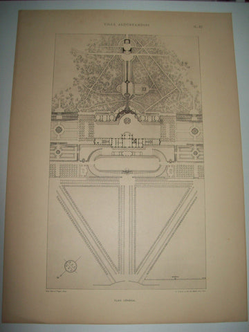 Lamina 1187: VILLA ALDOBRANDINI (FRASCATI). PLAN GENERAL