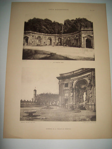Lamina 1190: VILLA ALDOBRANDINI (FRASCATI). LE THEÂTRE DEAU