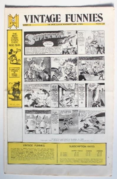 VINTAGE FUNNIES No.053 - The Great Classic Newspaper Comic Strips (1974)
