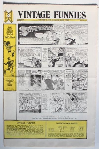 VINTAGE FUNNIES No.054 - The Great Classic Newspaper Comic Strips (1974)