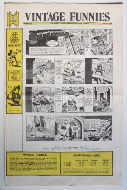 VINTAGE FUNNIES No.056 - The Great Classic Newspaper Comic Strips (1974)