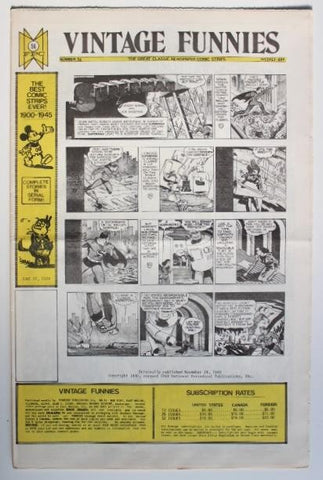 VINTAGE FUNNIES No.056 - The Great Classic Newspaper Comic Strips (1974)