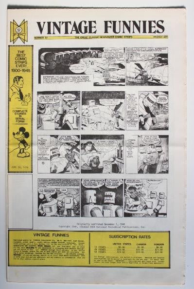 VINTAGE FUNNIES No.057 - The Great Classic Newspaper Comic Strips (1974)