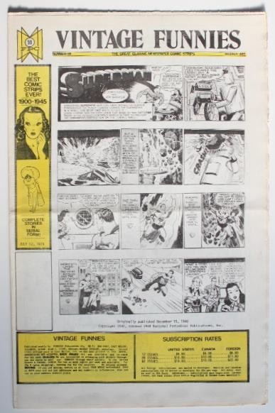 VINTAGE FUNNIES No.059 - The Great Classic Newspaper Comic Strips (1974)