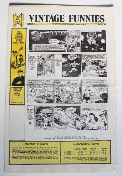 VINTAGE FUNNIES No.064 - The Great Classic Newspaper Comic Strips (1974)