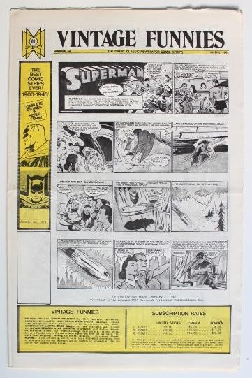 VINTAGE FUNNIES No.066 - The Great Classic Newspaper Comic Strips (1974)