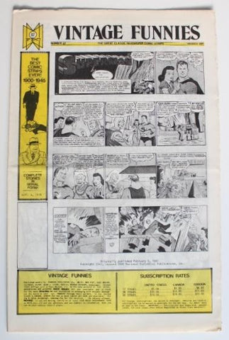 VINTAGE FUNNIES No.067 - The Great Classic Newspaper Comic Strips (1974)