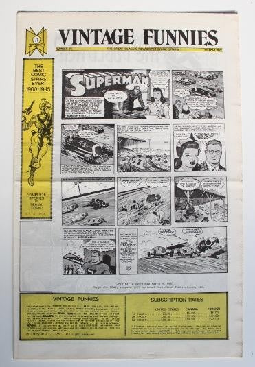 VINTAGE FUNNIES No.071 - The Great Classic Newspaper Comic Strips (1974)