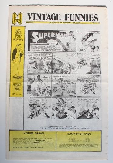 VINTAGE FUNNIES No.074 - The Great Classic Newspaper Comic Strips (1974)