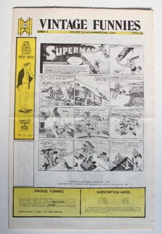 VINTAGE FUNNIES No.074 - The Great Classic Newspaper Comic Strips (1974)