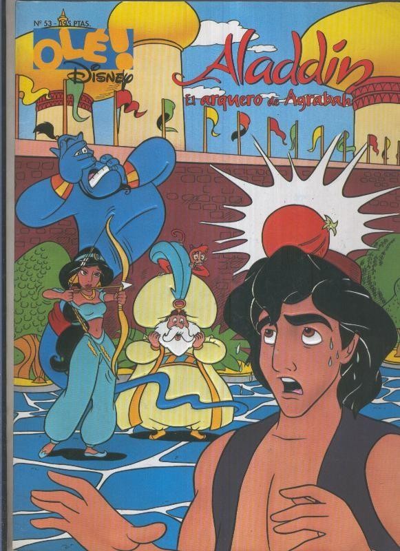 Ole Disney en relieve numero 53; Aladdin el arquero de Agrabah
