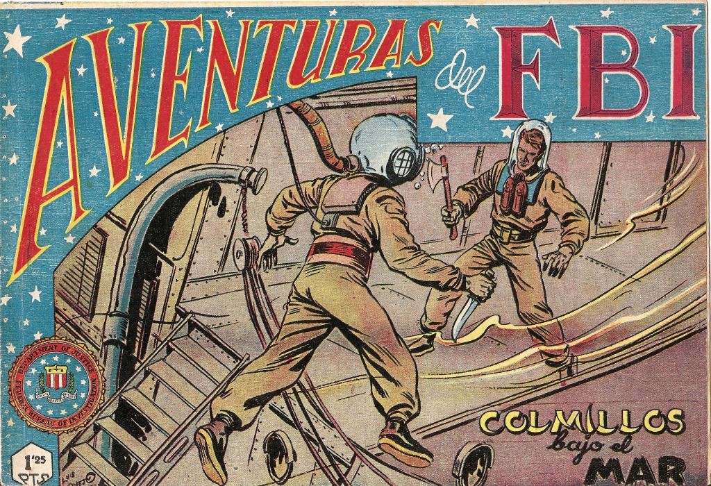 Aventuras del FBI original numero 063: Colmillos bajo el mar (numerado 2 en trasera)