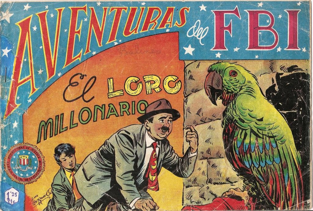 Aventuras del FBI original numero 061: El loro millonario (numerado 2 en trasera)
