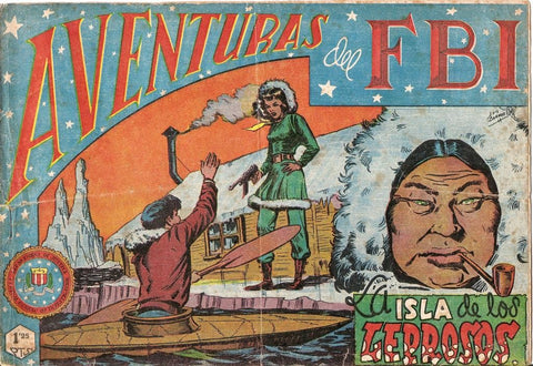 Aventuras del FBI original numero 052: la isla de los leprosos (numerado 2 en trasera)