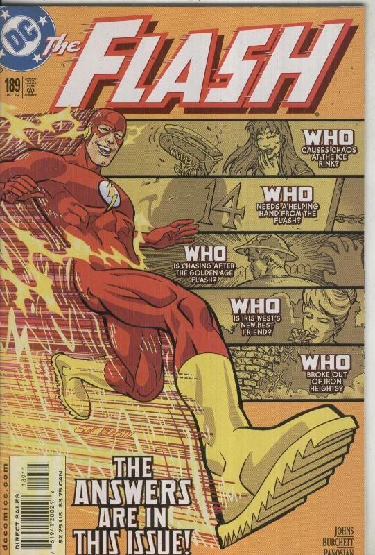 The Flash numero 189 (cubierta algo estropeada parte superior)