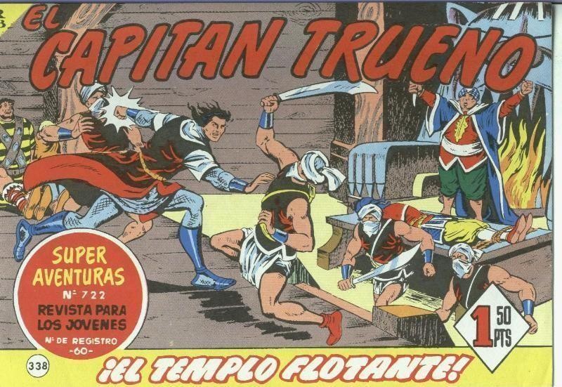 El Capitan trueno facsimil numero 338: El templo flotante