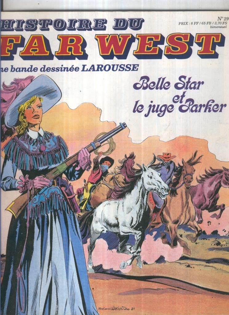 Histoire du Far West numero 29: Belle Star et le juge Parker
