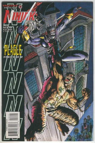 NINJAK, Vol.1 No. 16: Plague, Part 1 (Valiant 1995)