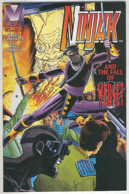 NINJAK, Vol.1 No. 21: And the Fall of Webnet (Valiant 1995)
