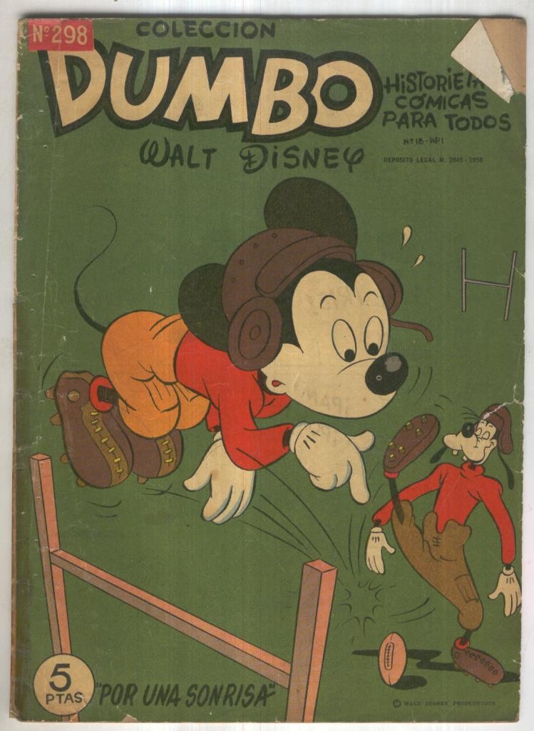 Dumbo numero 298 : algo cello parte mitad lomo cubierta