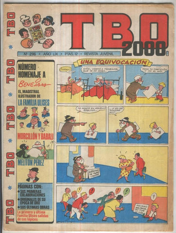 TBO 2000 numero 2116: Numero homenaje a Benejam