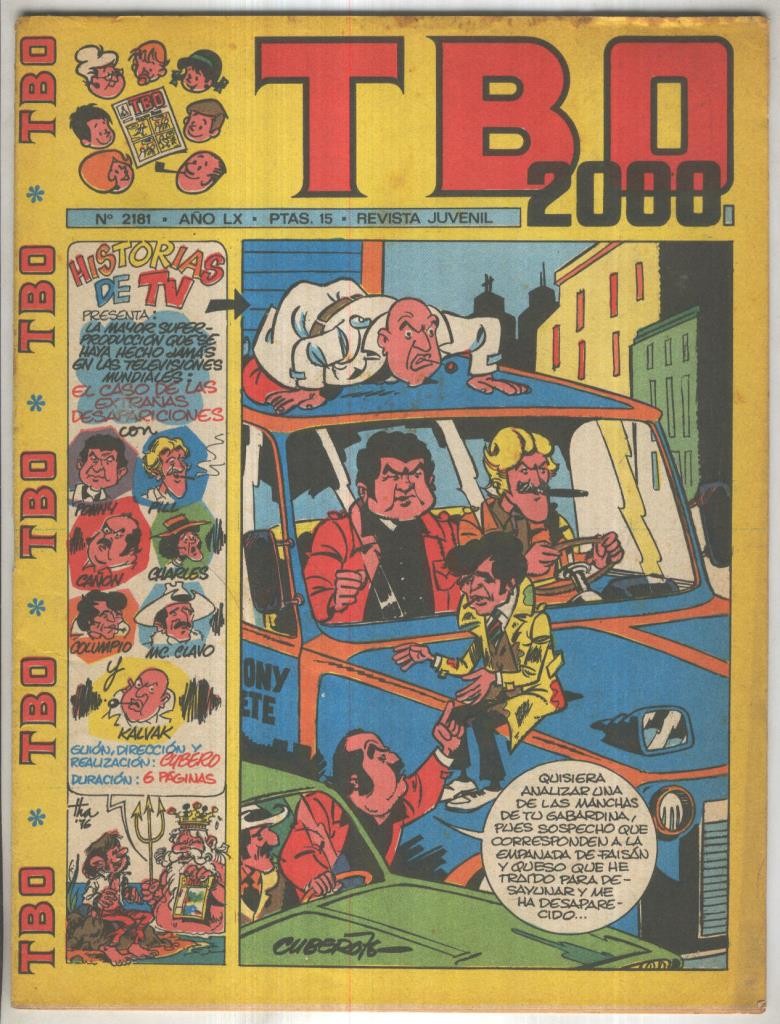 TBO 2000 numero 2181: Historias de TV de Cubero