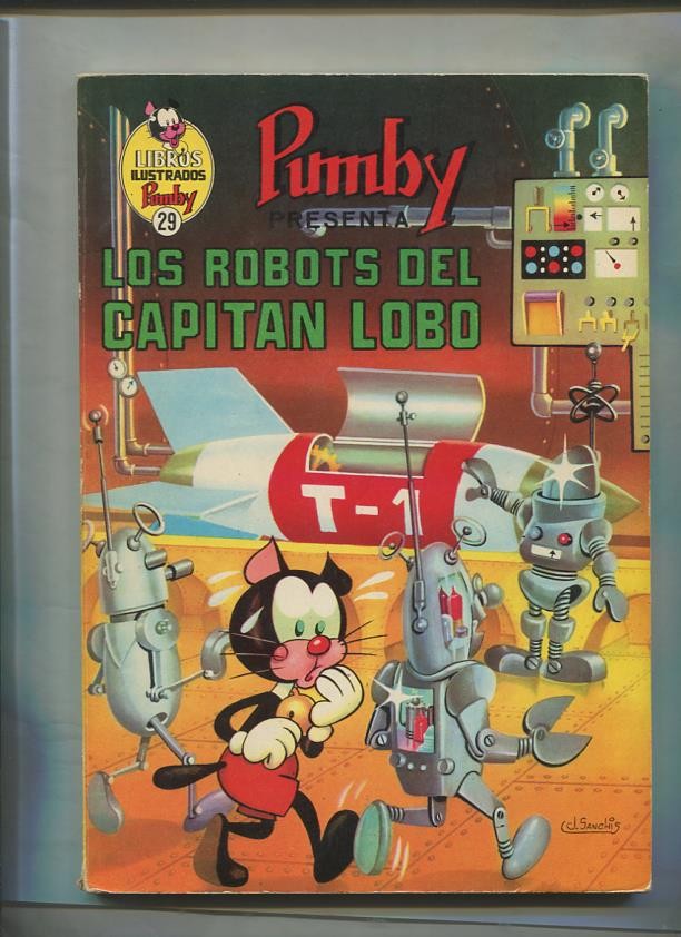 LIbros ilustrados Pumby numero 29: Los robots del capitan lobo