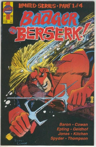 BADGER GOES BERSERK, Vol.1: Numero 01 (First Comics 1989)