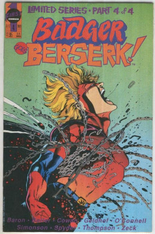 BADGER GOES BERSERK, Vol.1 No.04: All Together Now (First Comics 1989)