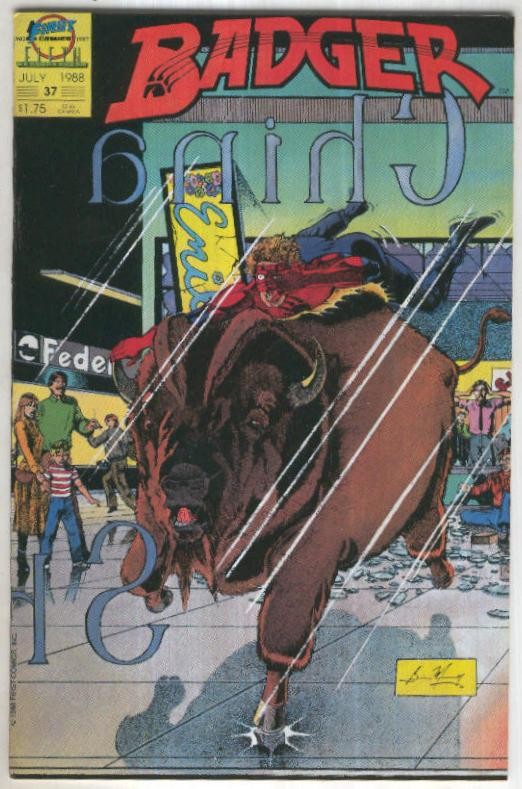 BADGER, Vol.1 No.37: Where the Buffalo Roam (First Comics 1988)