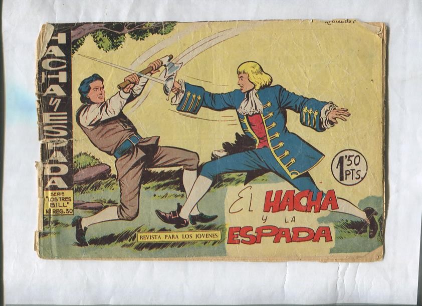 Hacha y Espada numero 02: El hacha y la espada (aviejado con algun  roto)