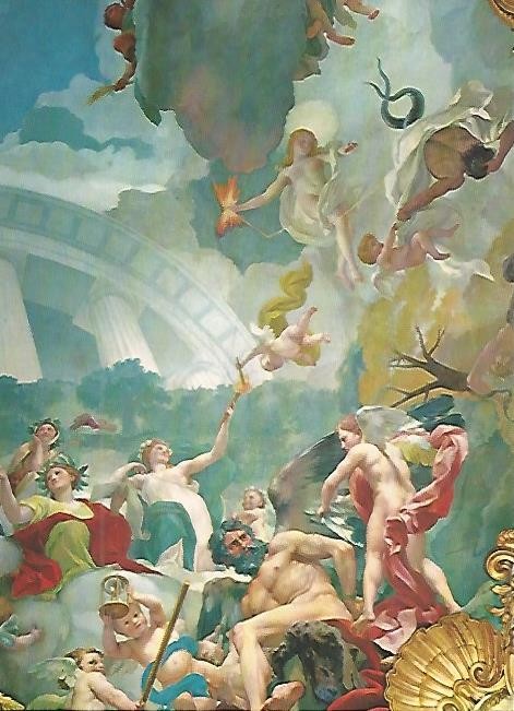 LAMINA 1682: PALACIO REAL.Saleta de Gasparini. Apoteosis de Trajano