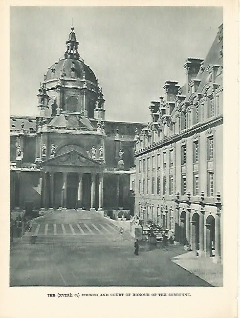 LAMINA 1737: PARIS: Iglesia de la Sorbonne