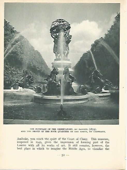 LAMINA 1739: PARIS: Fuente del Observatorio