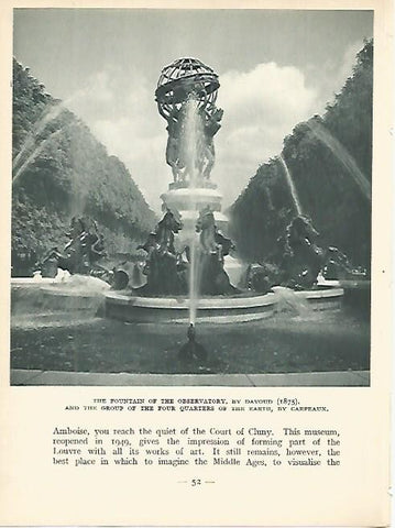 LAMINA 1739: PARIS: Fuente del Observatorio