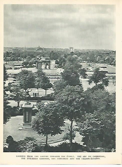 LAMINA 1742: PARIS: Vista desde el Louvre