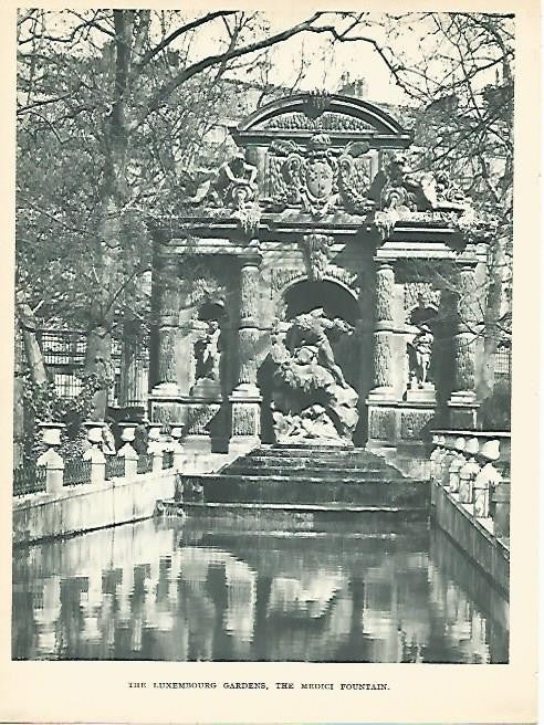 LAMINA 1772: PARIS. Jardines de Luxemburgo