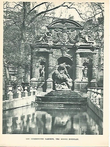 LAMINA 1772: PARIS. Jardines de Luxemburgo