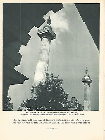 LAMINA 1818: PARIS. Plaza de la Nacion