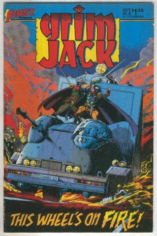 GRIMJACK, Vol.1 No.15: This Wheels on Fire (First Comics 1985)