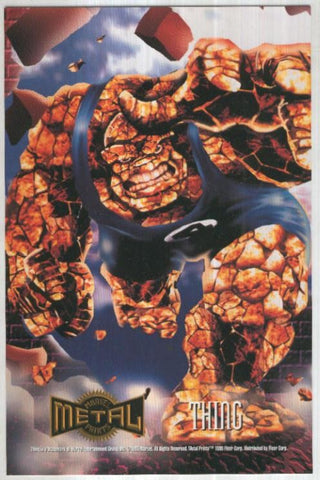 MARVEL METAL PRINTS 1995: THING - La Cosa (Fleer Corporation 1995)