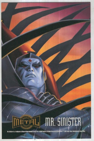 MARVEL METAL PRINTS 1995: MR.SINISTER - Mr.Siniestro (Fleer Corporation 1995)
