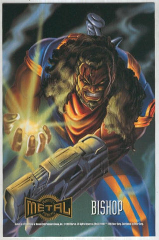 MARVEL METAL PRINTS 1995: BISHOP (Fleer Corporation 1995)