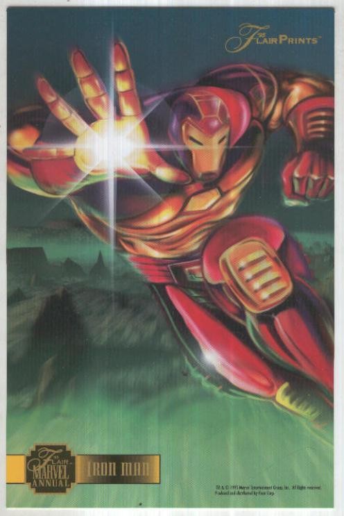 FLAIR MARVEL ANUAL PRINTS 1995: IRON MAN (Fleer Corporation 1995)