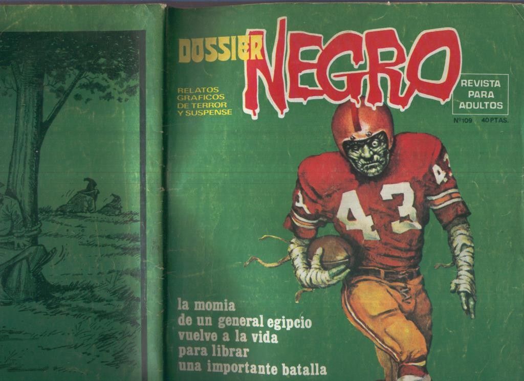 Dossier Negro numero 109  (numerado 2 en primera pagina interior)