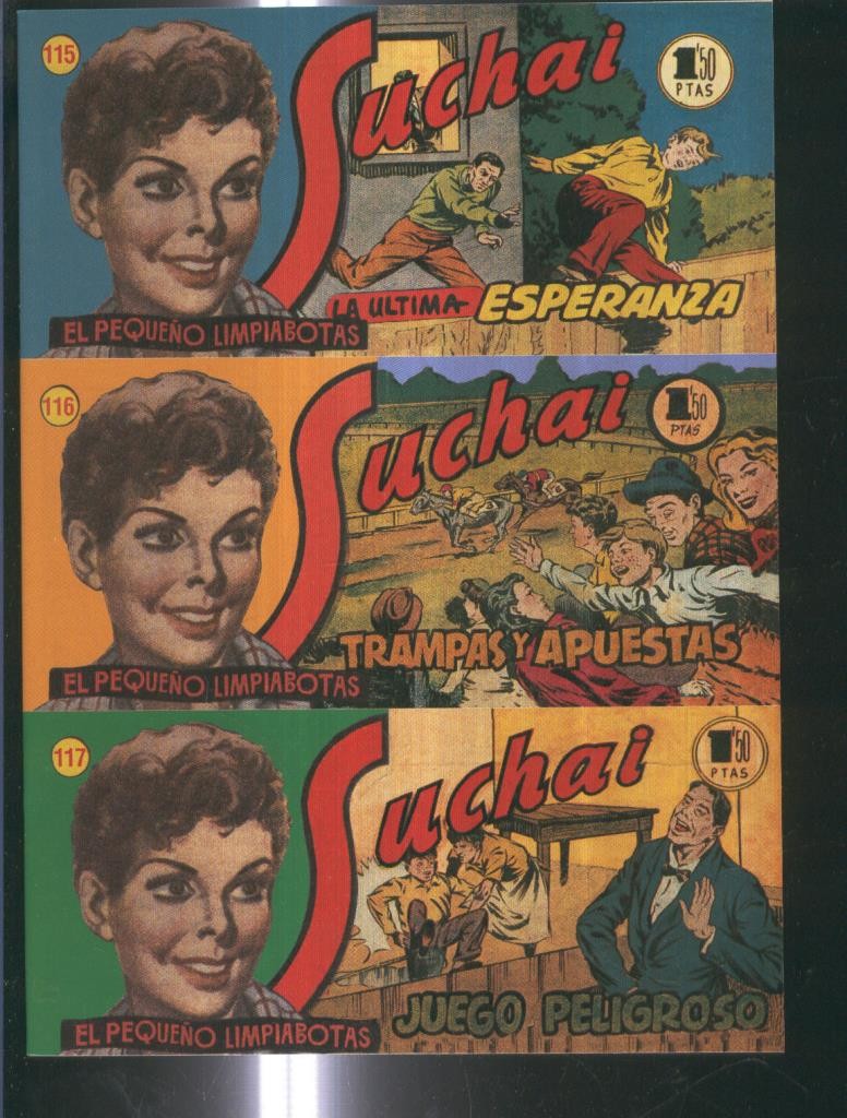 Facsimil: Suchai 3 en 1 numero 115/117: Trampas y apuestas-La ultima esperanza-Juego peligroso